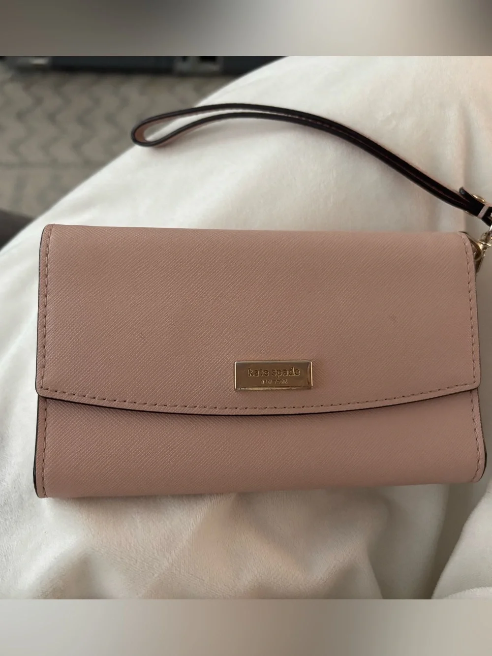 kate spade blush pink wristlet